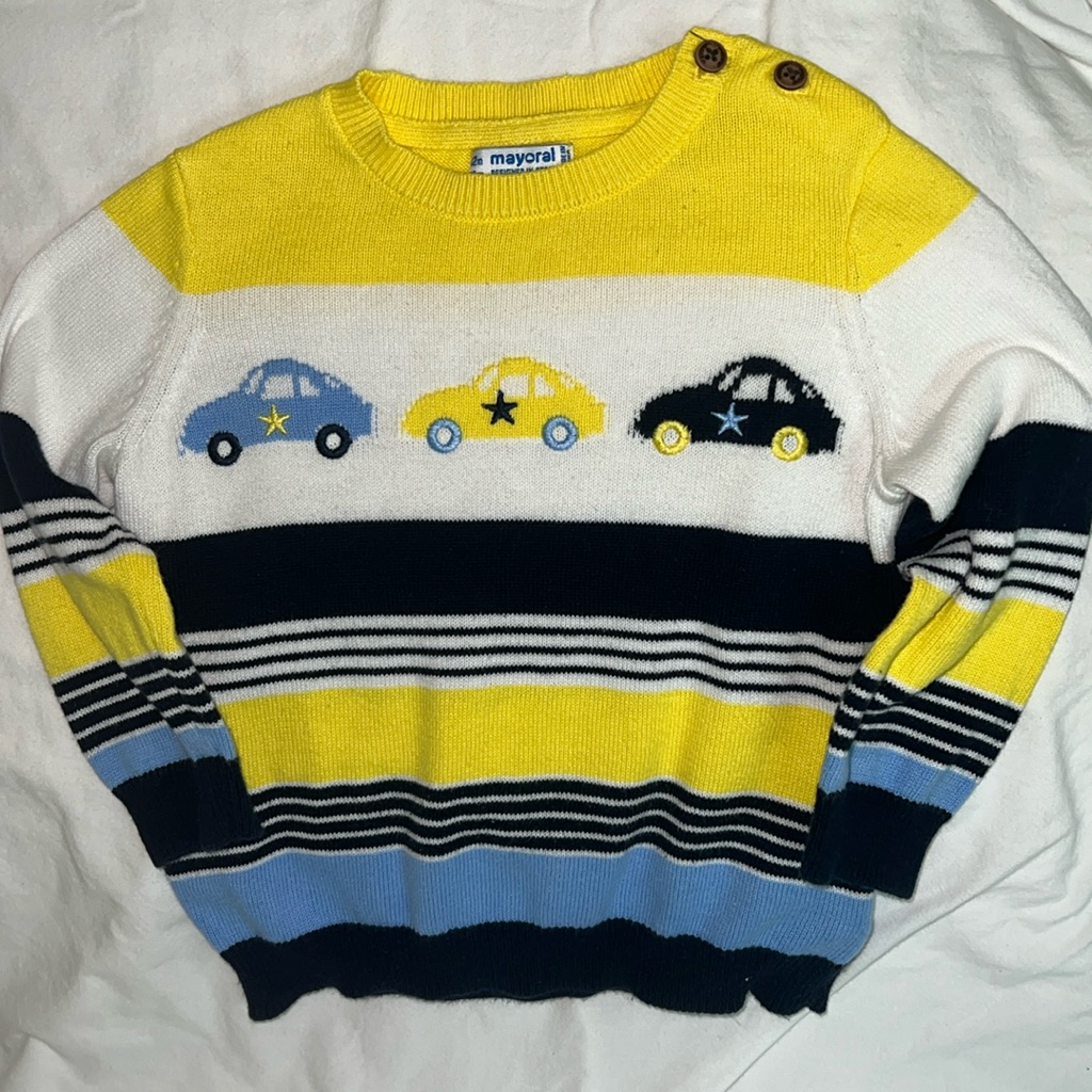 Mayoral Boys 100% Classic Cotton Sweater In Size 12m